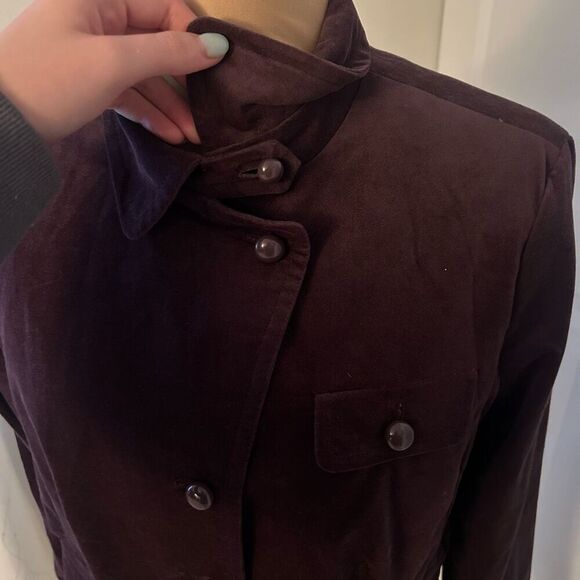 Talbots NWT Purple Button Up Jacket 16 - Picture 2 of 7